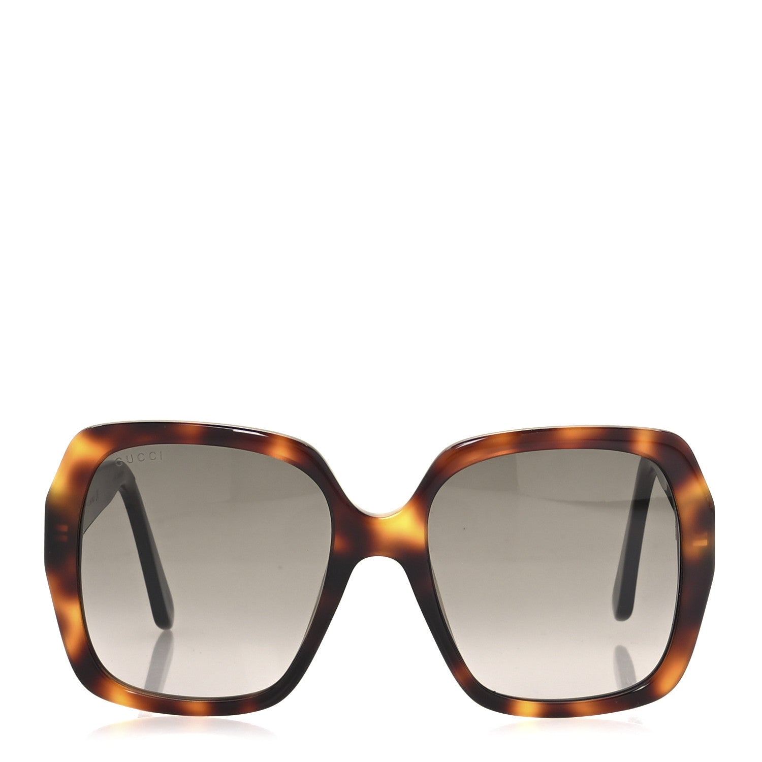 Gucci Acetate Square Frame GG0096S Sunglasses Tortoise 2 of 9