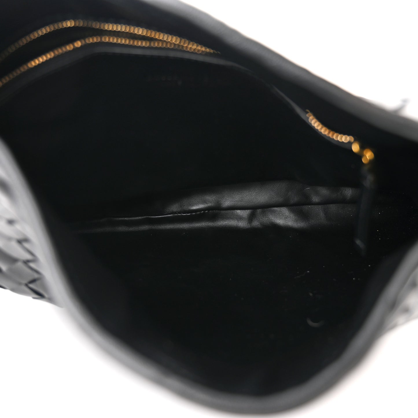 Calfskin Intrecciato Small Hop Black