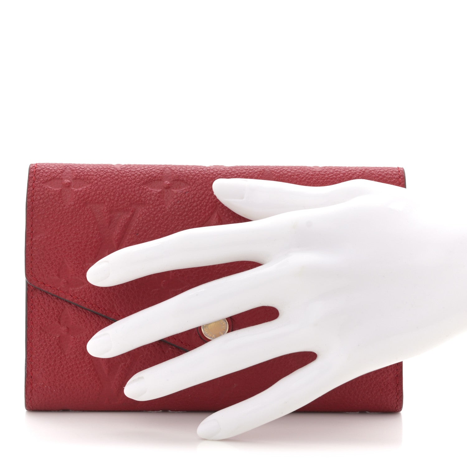 Louis Vuitton Empreinte Compact Curieuse Wallet Cherry 2 of 7