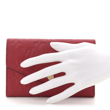 Louis Vuitton Empreinte Compact Curieuse Wallet Cherry 2 of 7