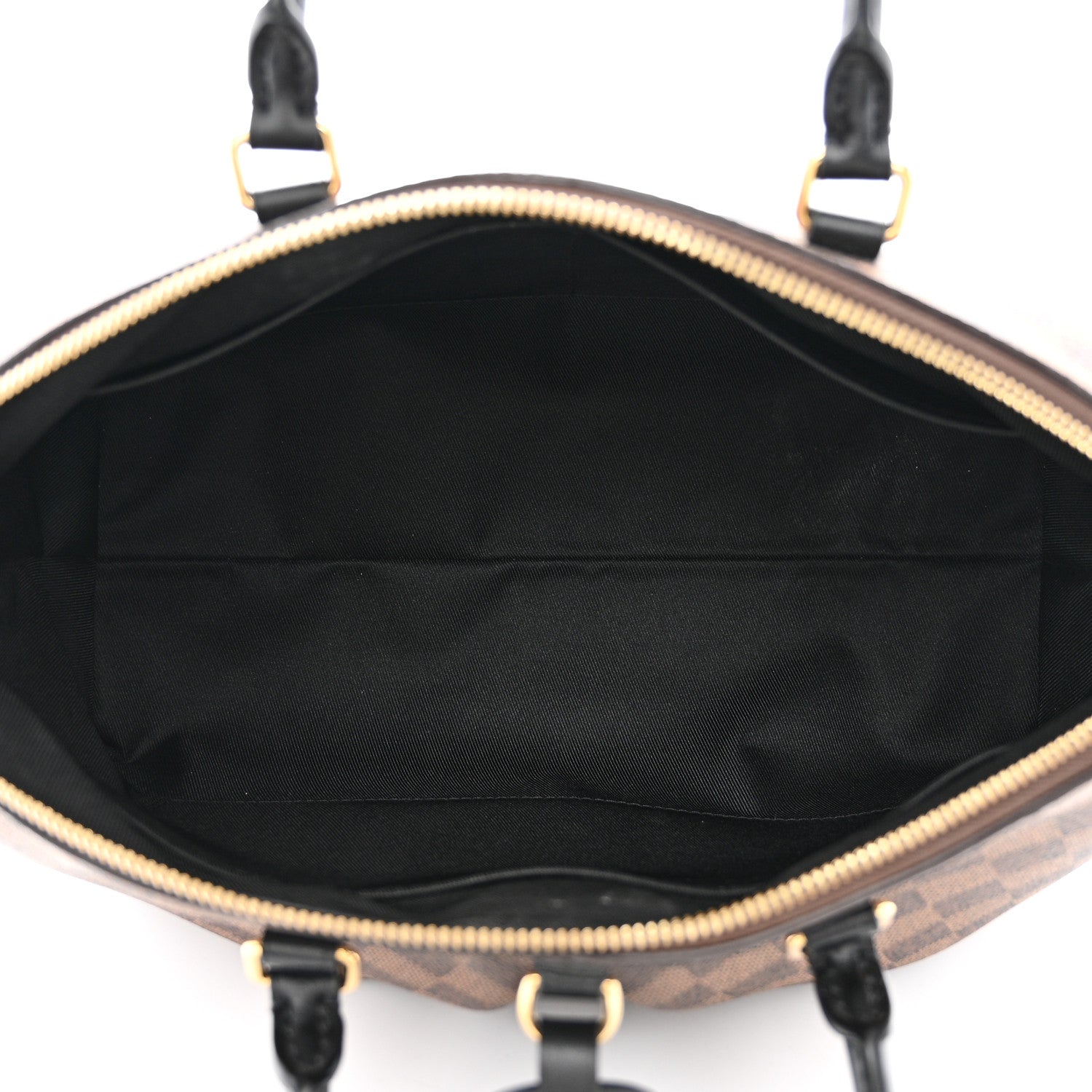 Louis Vuitton Damier Ebene Odeon Tote MM Black 5 of 10