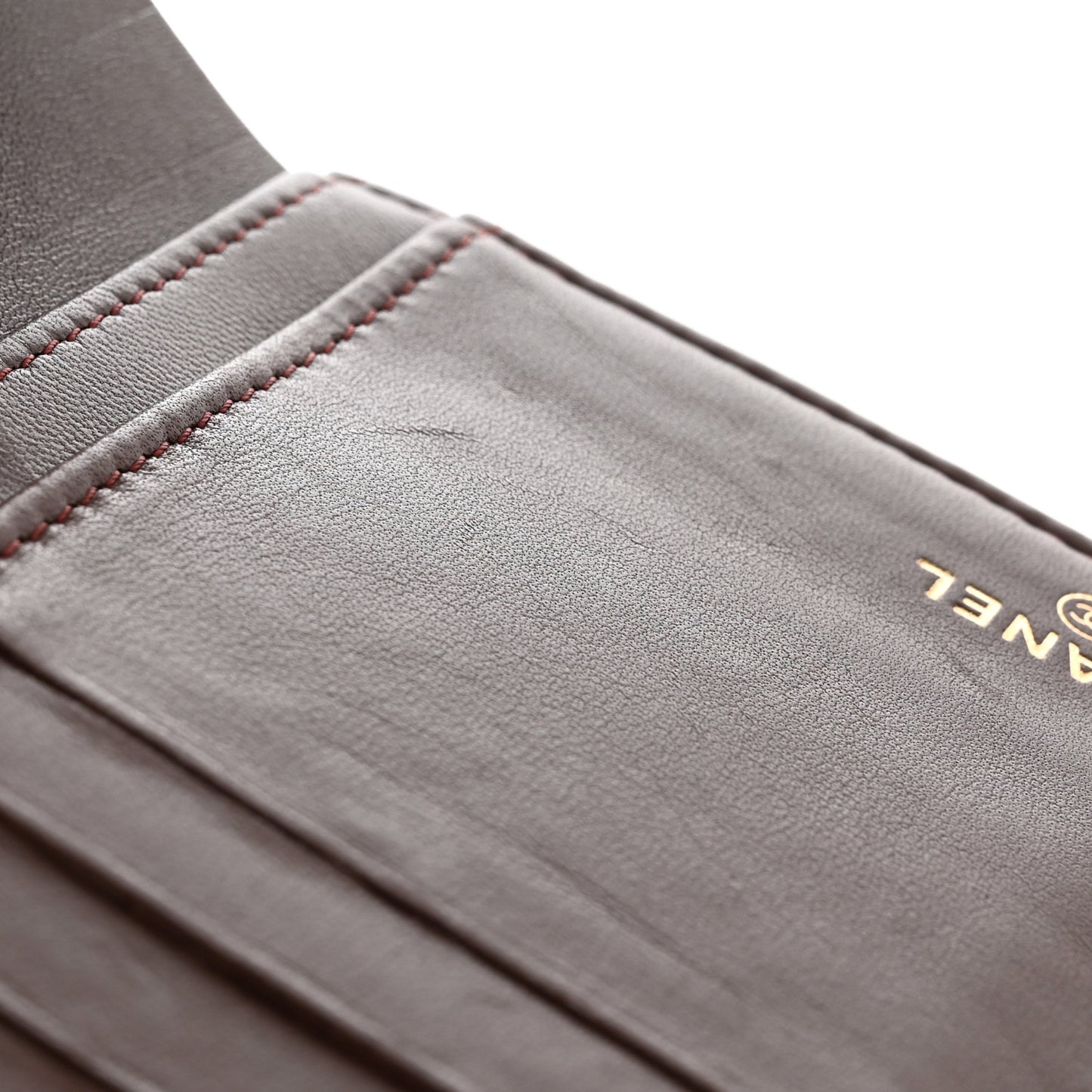 Lambskin Quilted Yen Wallet Black