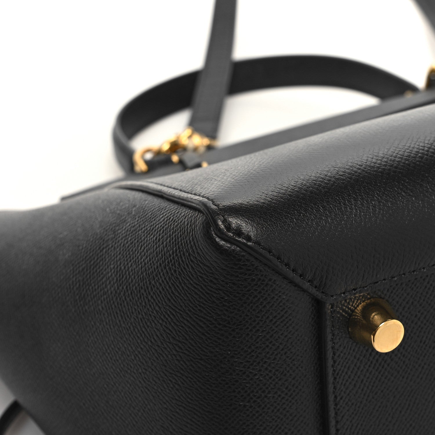 Celine Grained Calfskin Mini Belt Bag Black 10 of 11