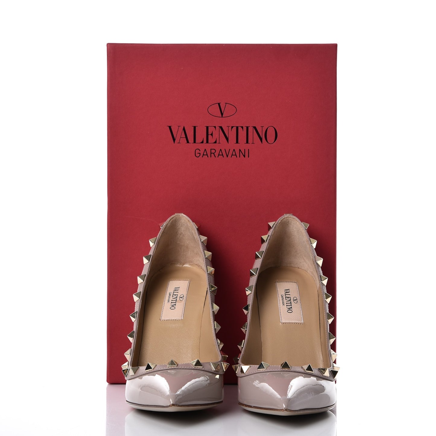 Patent Rockstud 100mm Pumps 36.5 Poudre