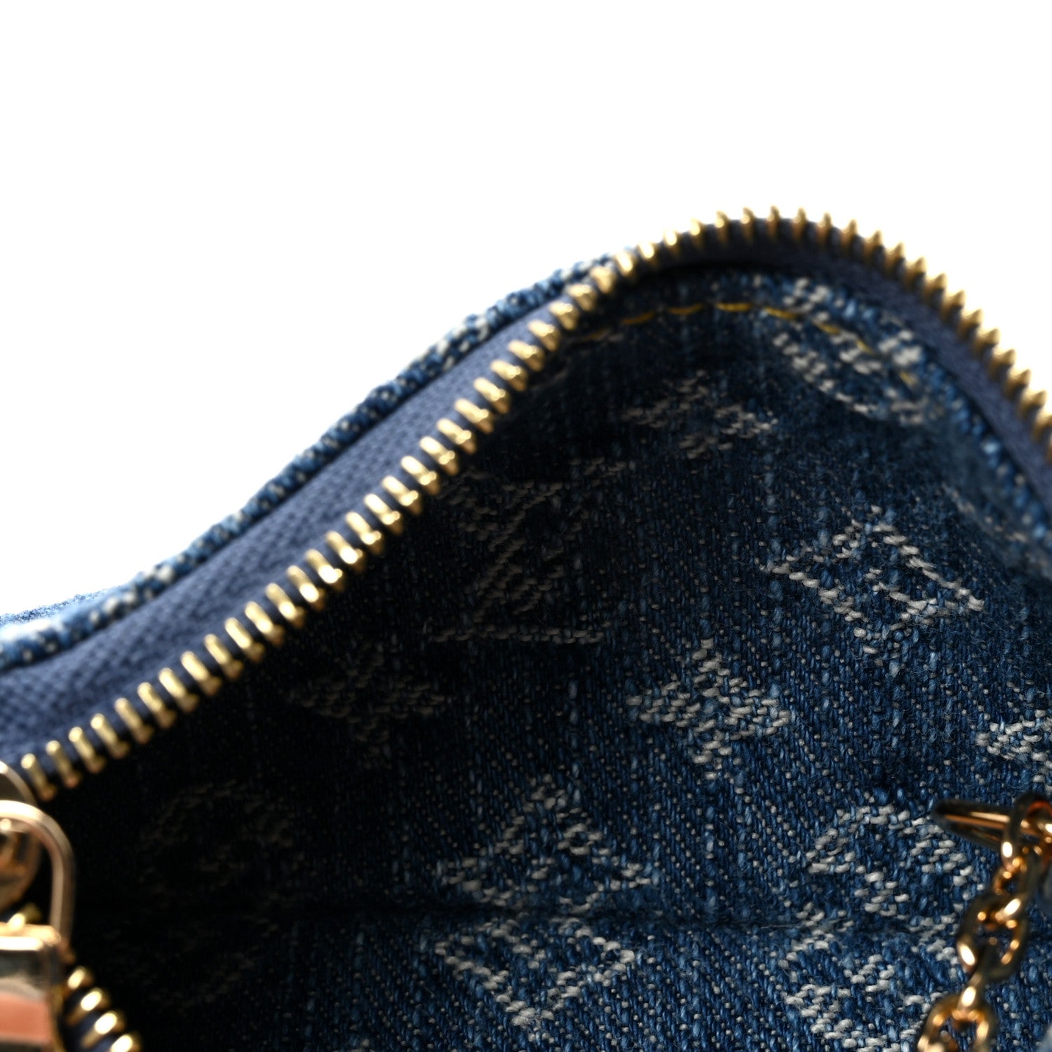 Louis Vuitton LV X TM Monogram Denim Cerises Key Pouch Blue 5 of 7