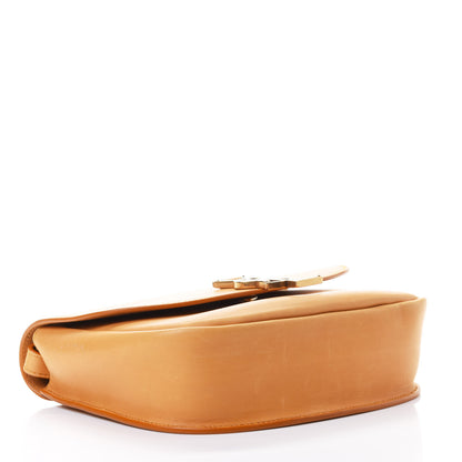 Saint Laurent Smooth Calfskin Monogram Medium Kaia Satchel Yellow 3 of 4
