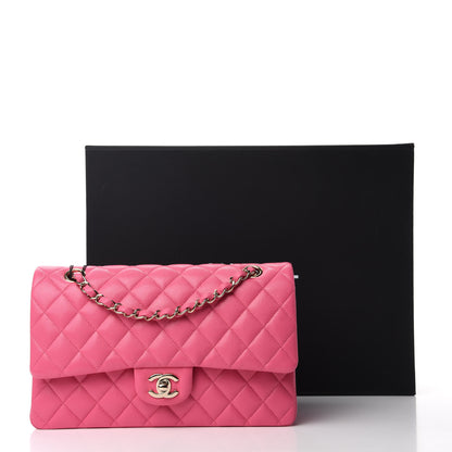 Chanel Caviar Quilted Medium Double Flap Pink 11 of 11
