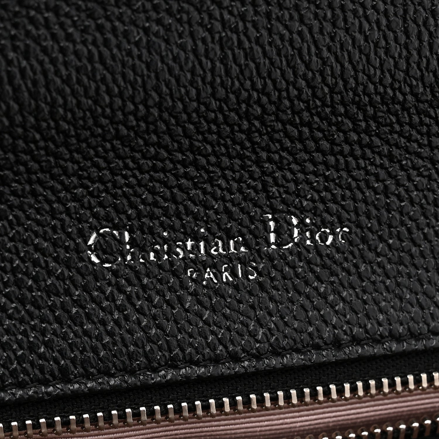 Christian Dior Grained Calfskin Medium Diorama Flap Bag Black 6 of 12