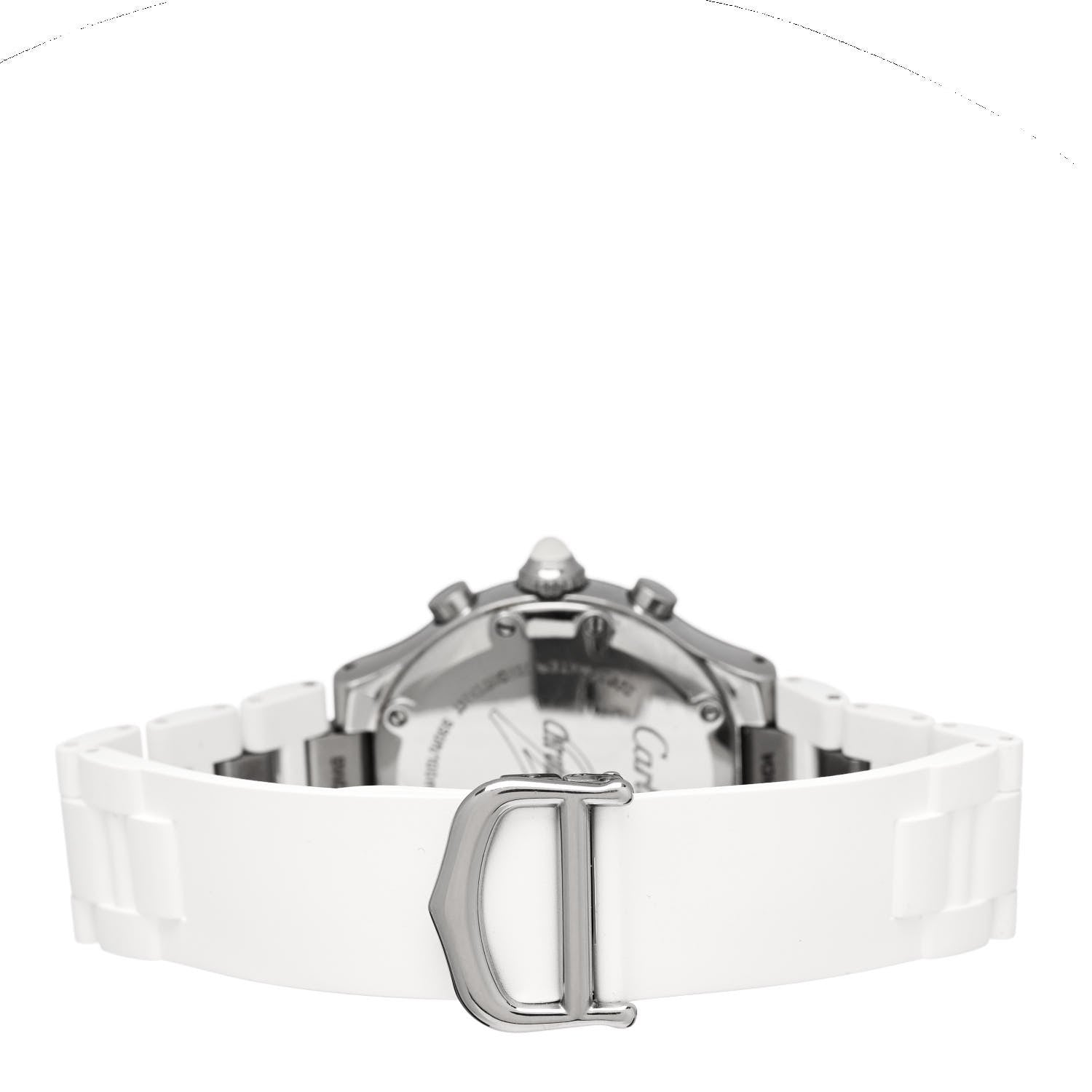 Cartier Stainless Steel Rubber 32mm Must 21 Chronoscaph Quartz Watch 3 of 5
