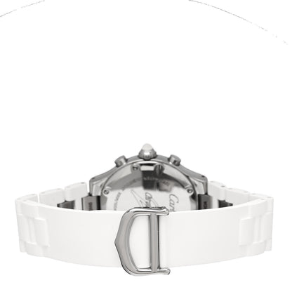 Cartier Stainless Steel Rubber 32mm Must 21 Chronoscaph Quartz Watch 3 of 5