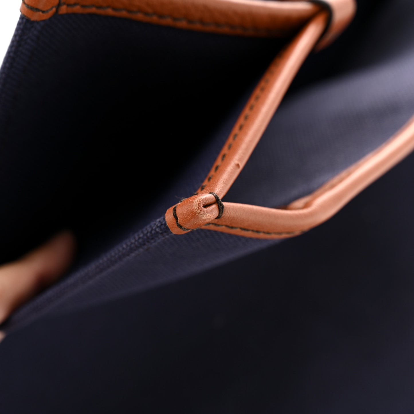 Canvas 1927 Signature Tote Navy Brown
