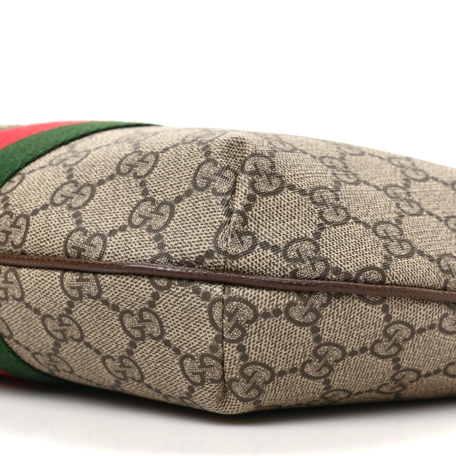 Gucci GG Supreme Monogram Web Small Ophidia Half Moon Hobo Brown 9 of 9