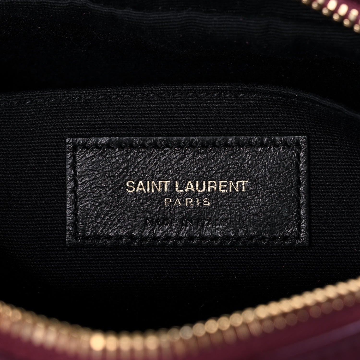 Saint Laurent Calfskin Matelasse Monogram Lou Camera Bag Dark Legion Red 6 of 11