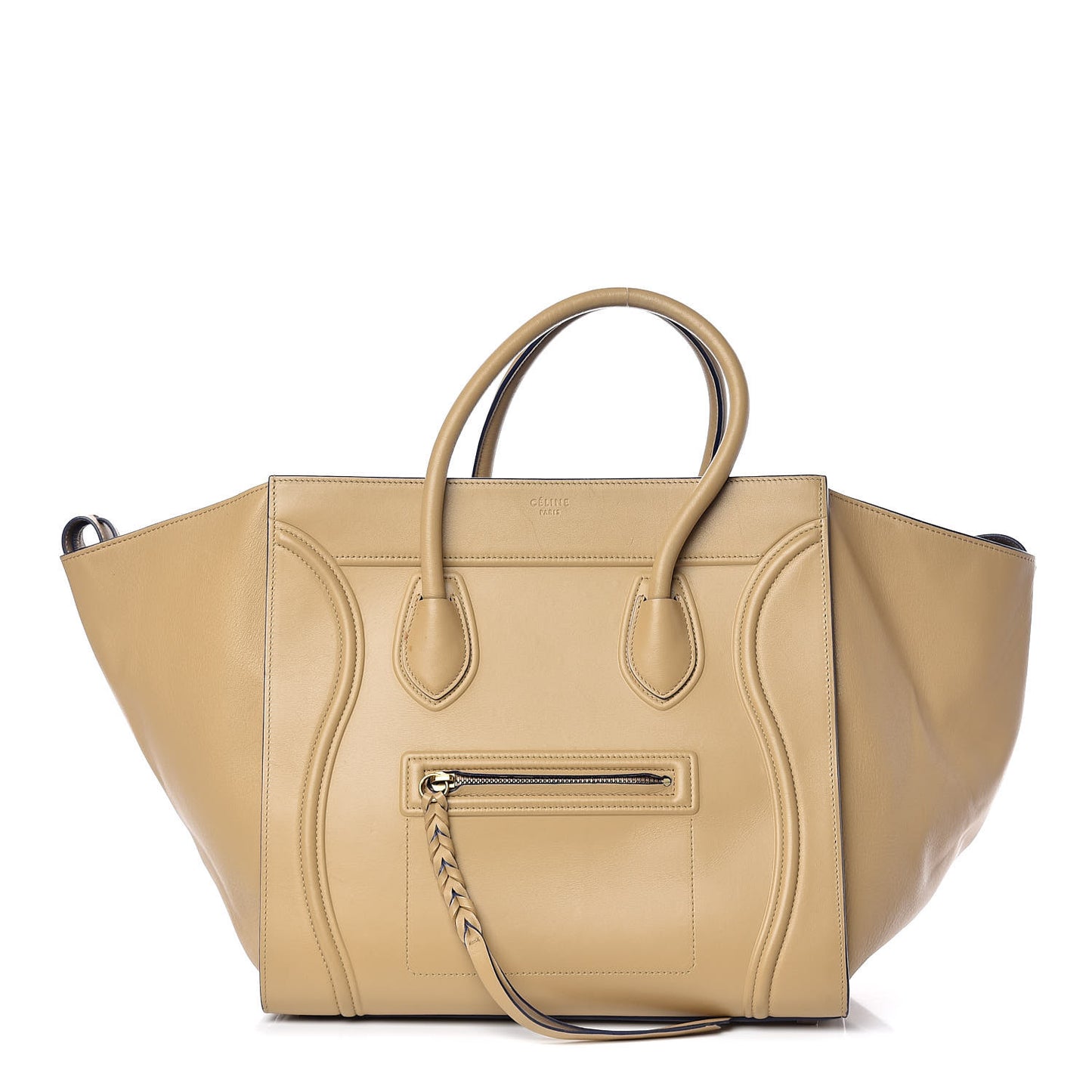 Smooth Calfskin Medium Phantom Luggage Sand