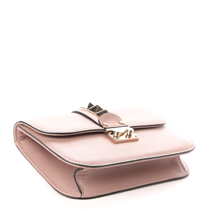 Valentino Garavani Vitello Small Glam Lock Rockstud Flap Poudre 4 of 8