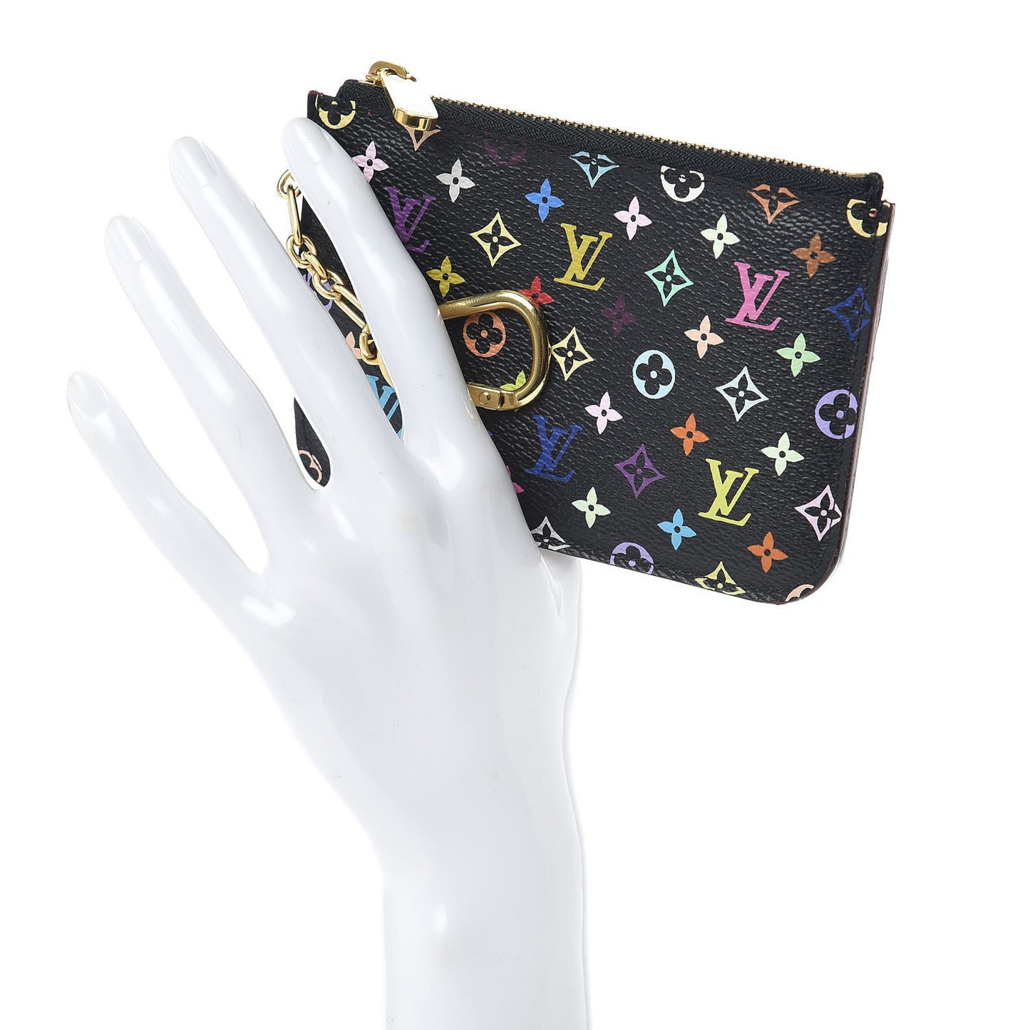 Monogram Multicolor Key Pouch Black Grenade