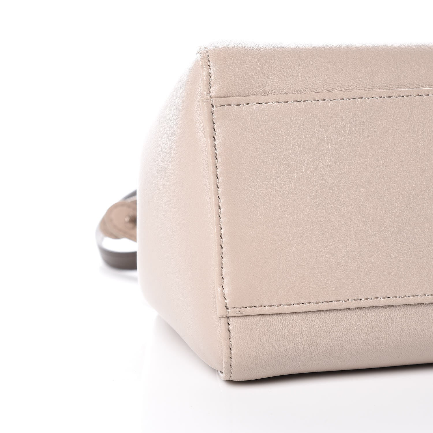 Fendi Nappa Colorblock Mini Peekaboo Iconic Satchel Grigio Polvere Carbone Bloody Mary 9 of 10