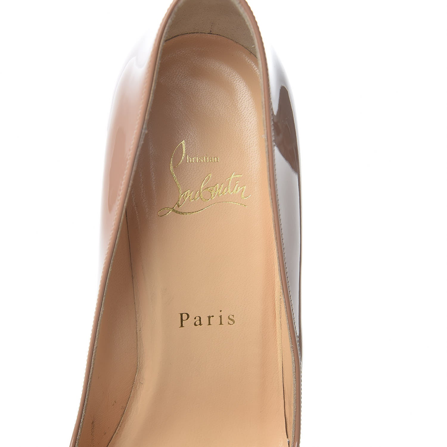 Christian Louboutin Patent Pigalle 85 Pumps 38.5 Nude 5 of 15