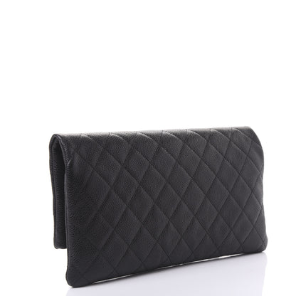 Chanel Caviar Quilted CC Beauty Clutch Black 2 of 9