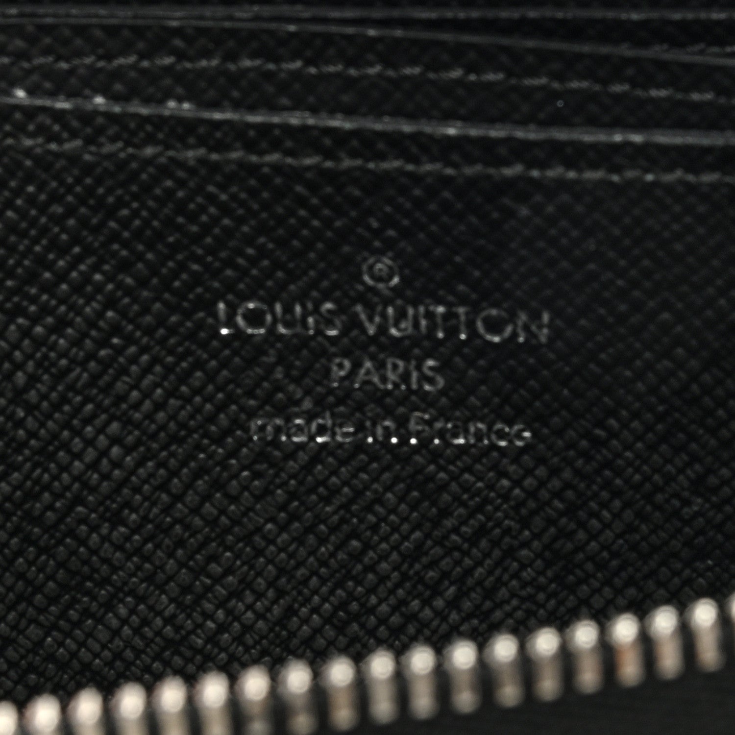 Louis Vuitton Taiga Zippy Coin Purse Vertical Black 6 of 6