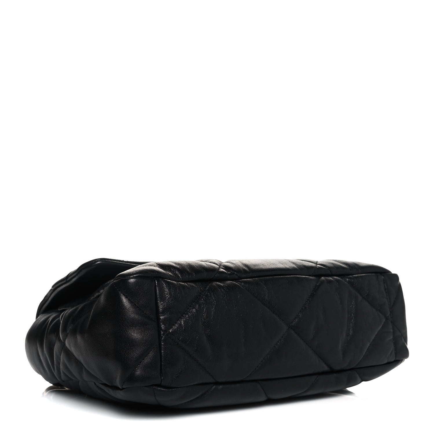 Chanel Goatskin Quilted Large Chanel 19 Flap Black 4 of 14