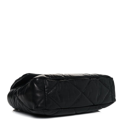 Chanel Goatskin Quilted Large Chanel 19 Flap Black 4 of 14