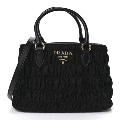 Prada Tessuto Nylon Gaufre Small Tote Black 1 of 8