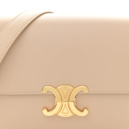 Celine Shiny Calfskin Medium Triomphe Nude 8 of 15