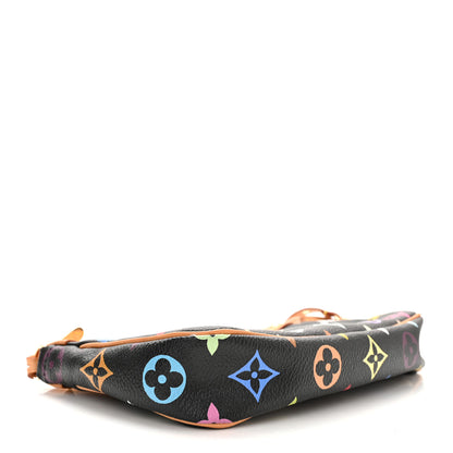 Louis Vuitton Monogram Multicolor Pochette Accessories Black 4 of 10