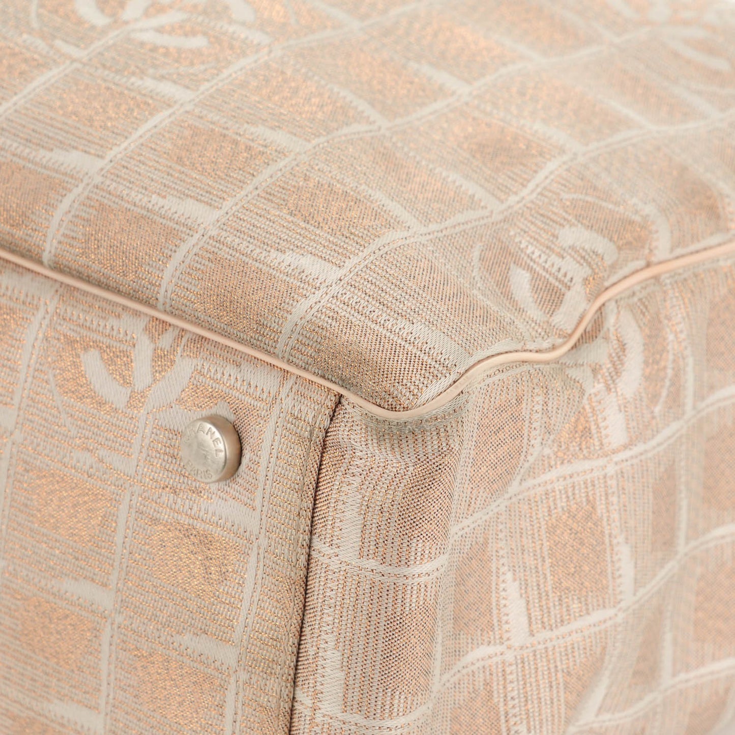 Nylon Medium Travel Tote Beige