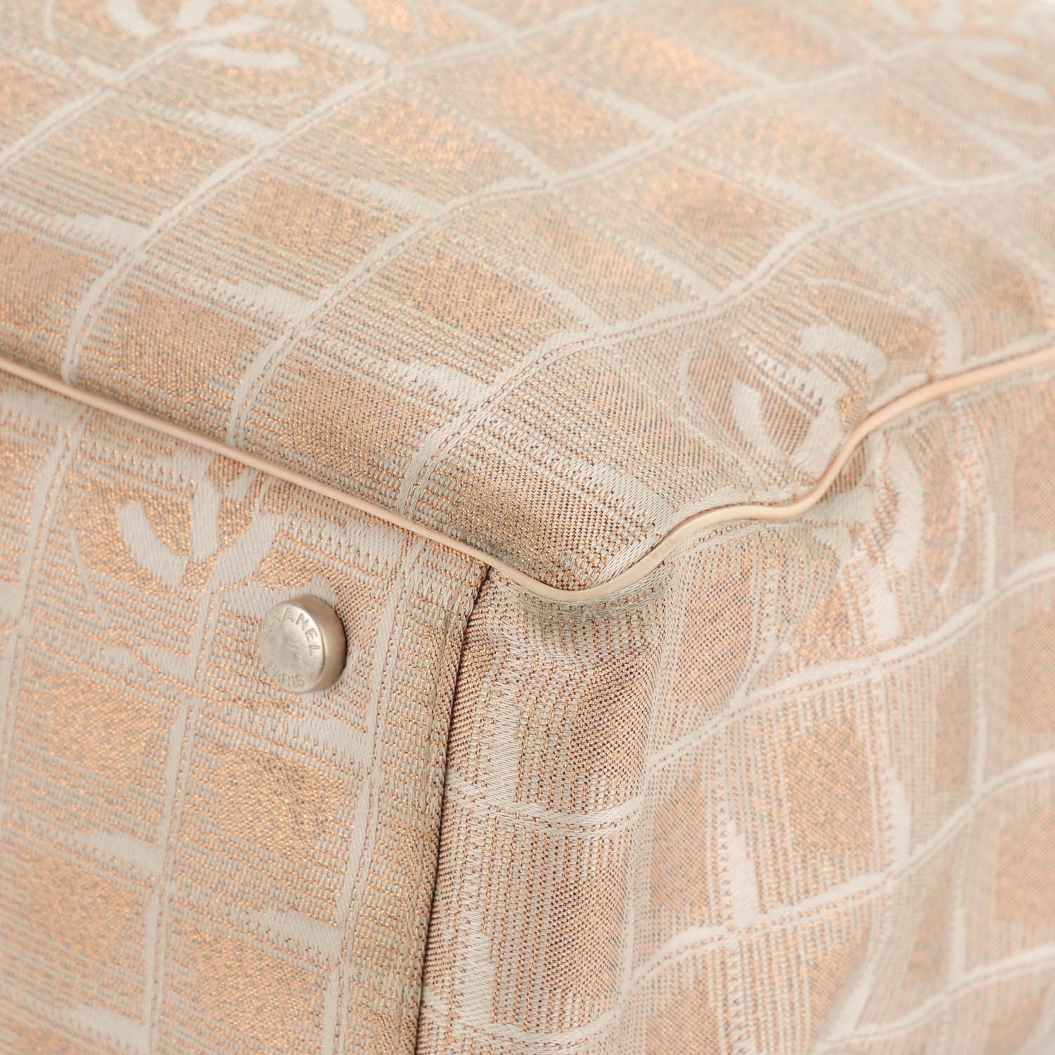 Chanel Nylon Medium Travel Tote Beige 9 of 10