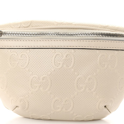 Gucci Calfskin GG Tennis Embossed Belt Bag Mystic White 8 of 10