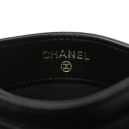 Chanel Caviar Quilted Crystal Card Holder Black 6 of 9