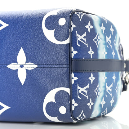 Louis Vuitton Monogram Escale Speedy Bandouliere 30 Blue 10 of 10