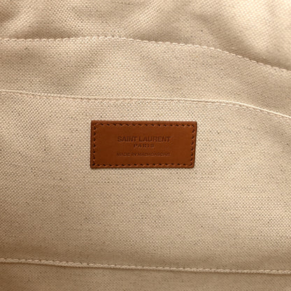 Saint Laurent Raffia Jamie Shopping Tote Natural Brick 6 of 9