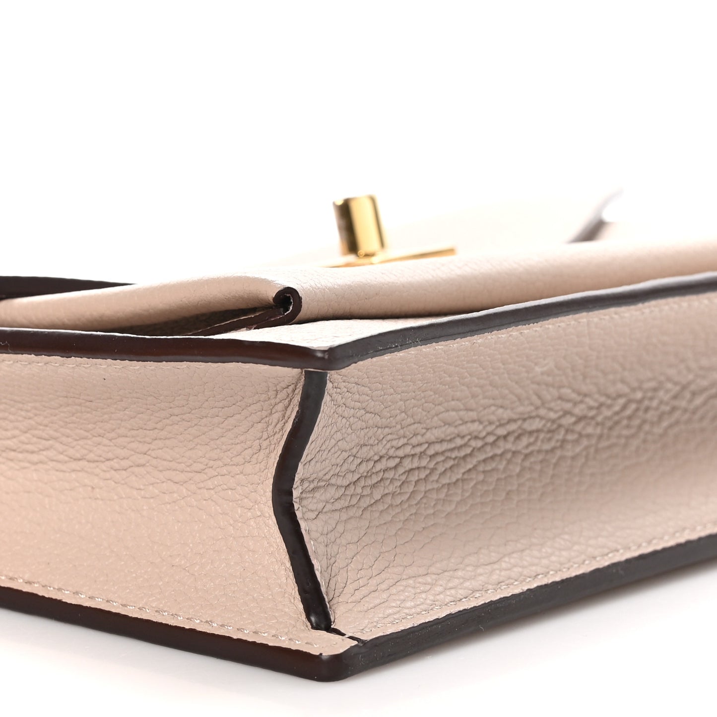 Soft Calfskin My Lockme Chain Pochette Greige