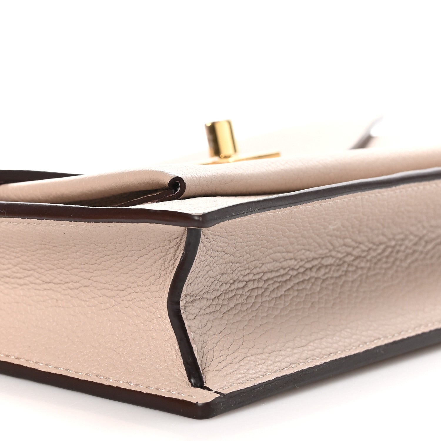 Louis Vuitton Soft Calfskin My Lockme Chain Pochette Greige 9 of 11