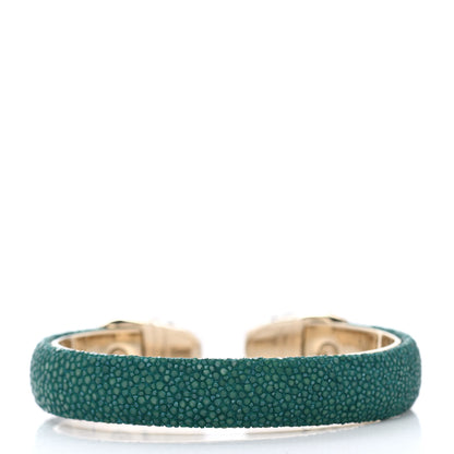 Bulgari Galuchat Serpenti Forever Bracelet Green 3 of 6