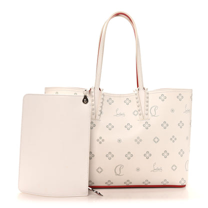 Christian Louboutin Calfskin Loubinthesky Mini East West Cabata Tote White 3 of 10