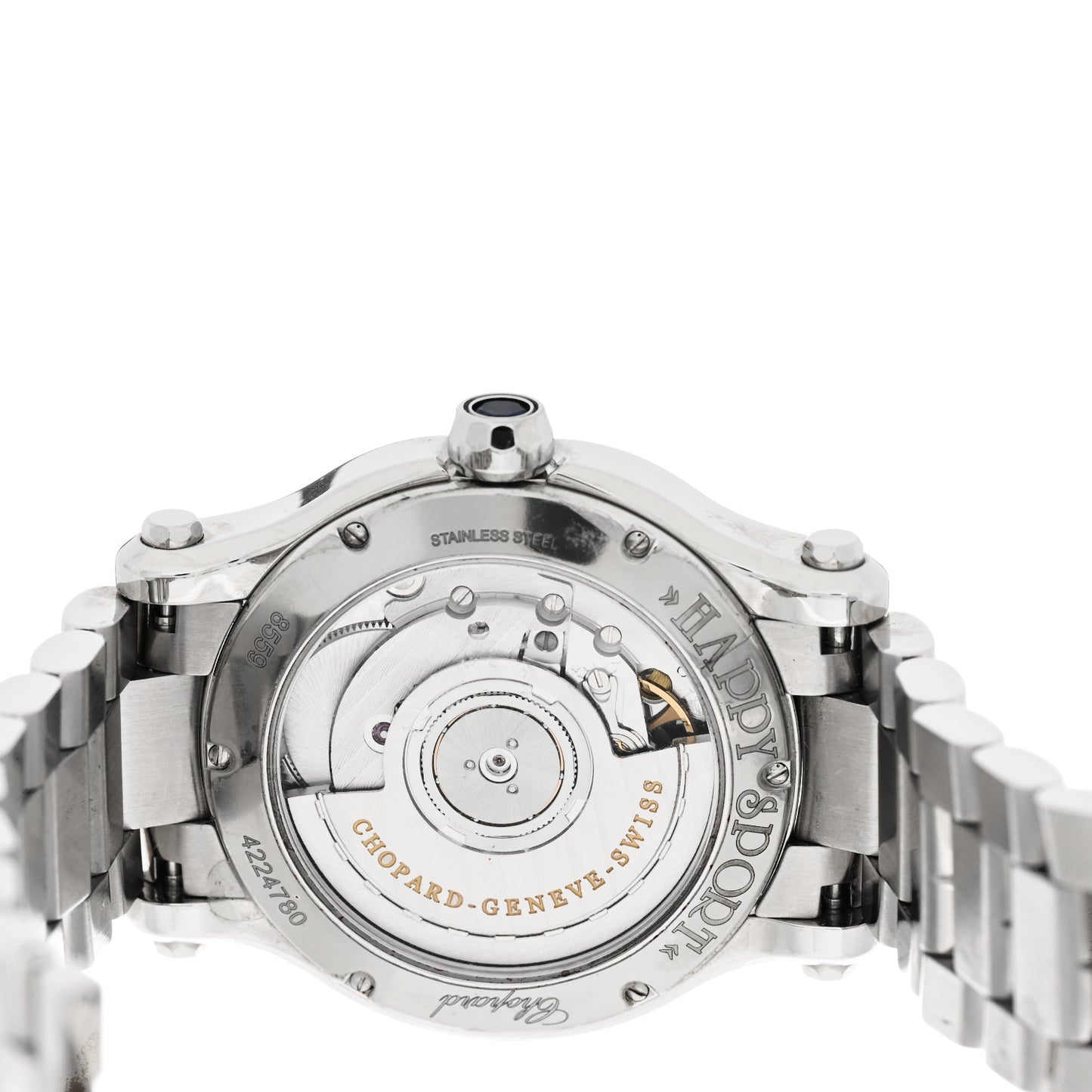 Stainless Steel 7 Diamond 36mm Happy Sport Automcatic Watch