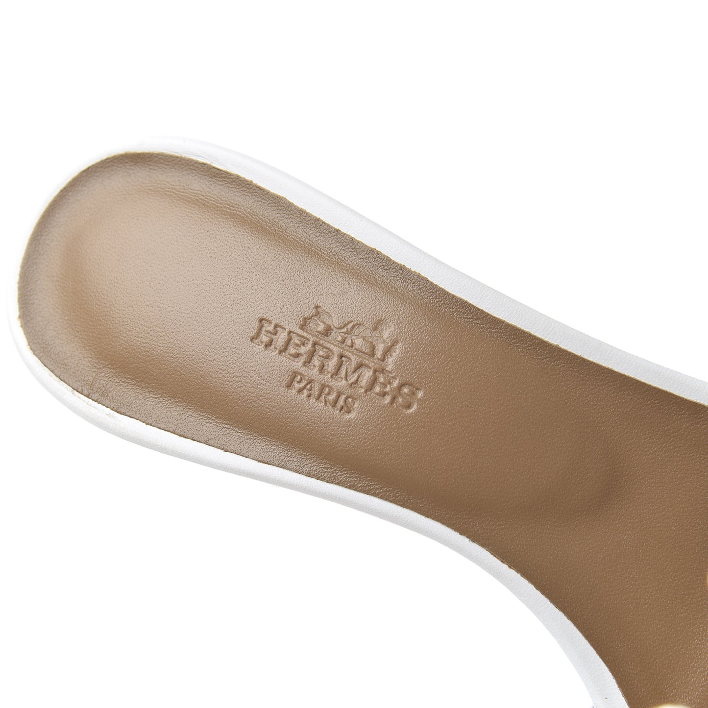 Calfskin Oasis Sandals 36 White