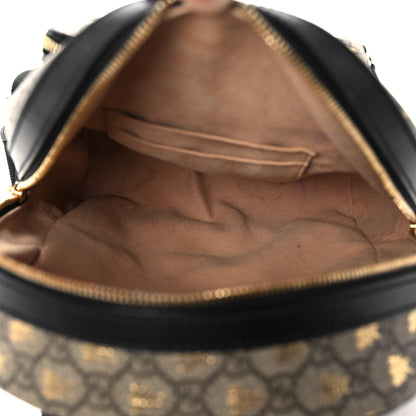 Gucci GG Supreme Monogram Bees Print Small Day Backpack Beige Oro Black 5 of 17