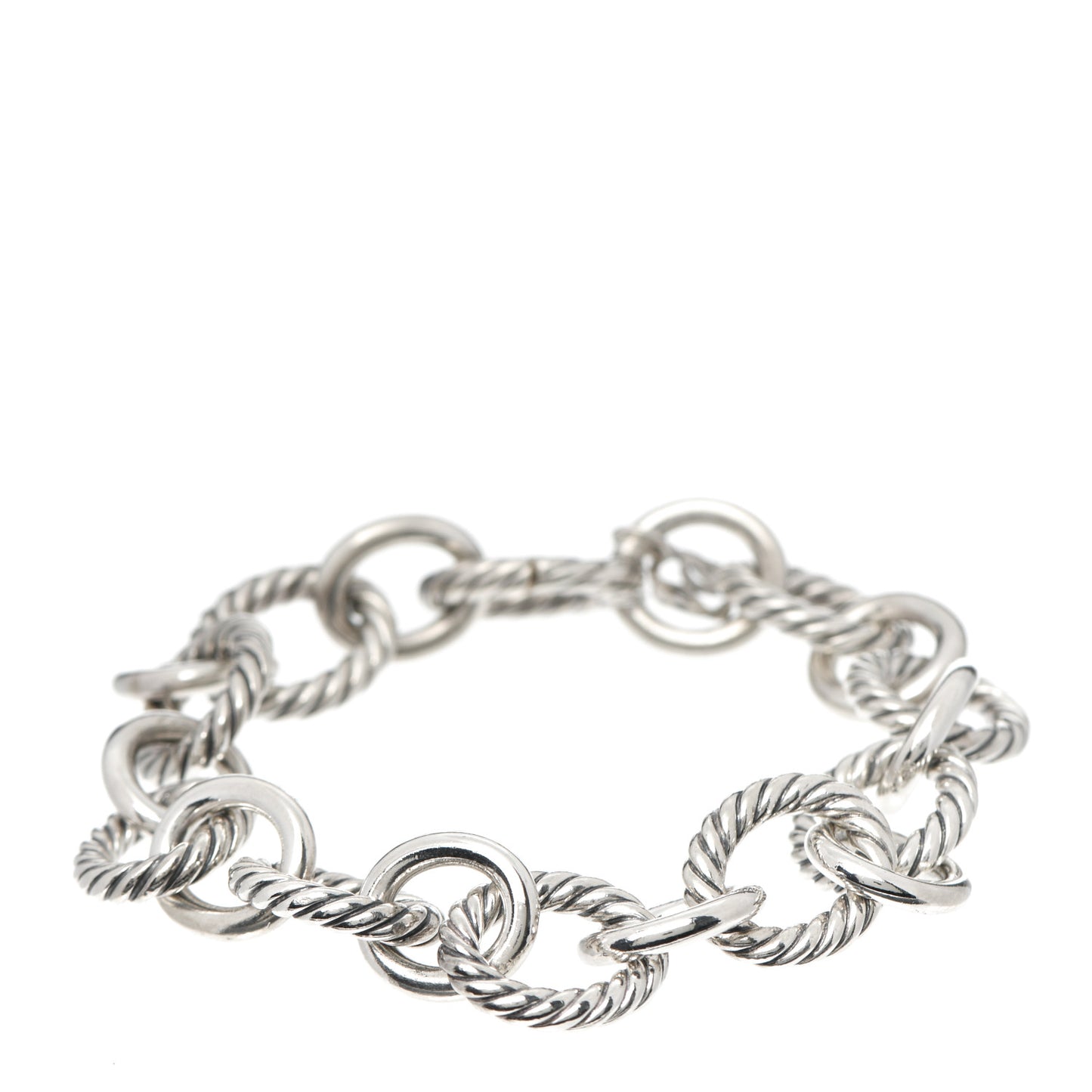 Sterling Silver 12mm Large Oval Link Bracelet