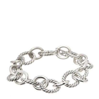 David Yurman Sterling Silver 12mm Large Oval Link Bracelet 1 of 6