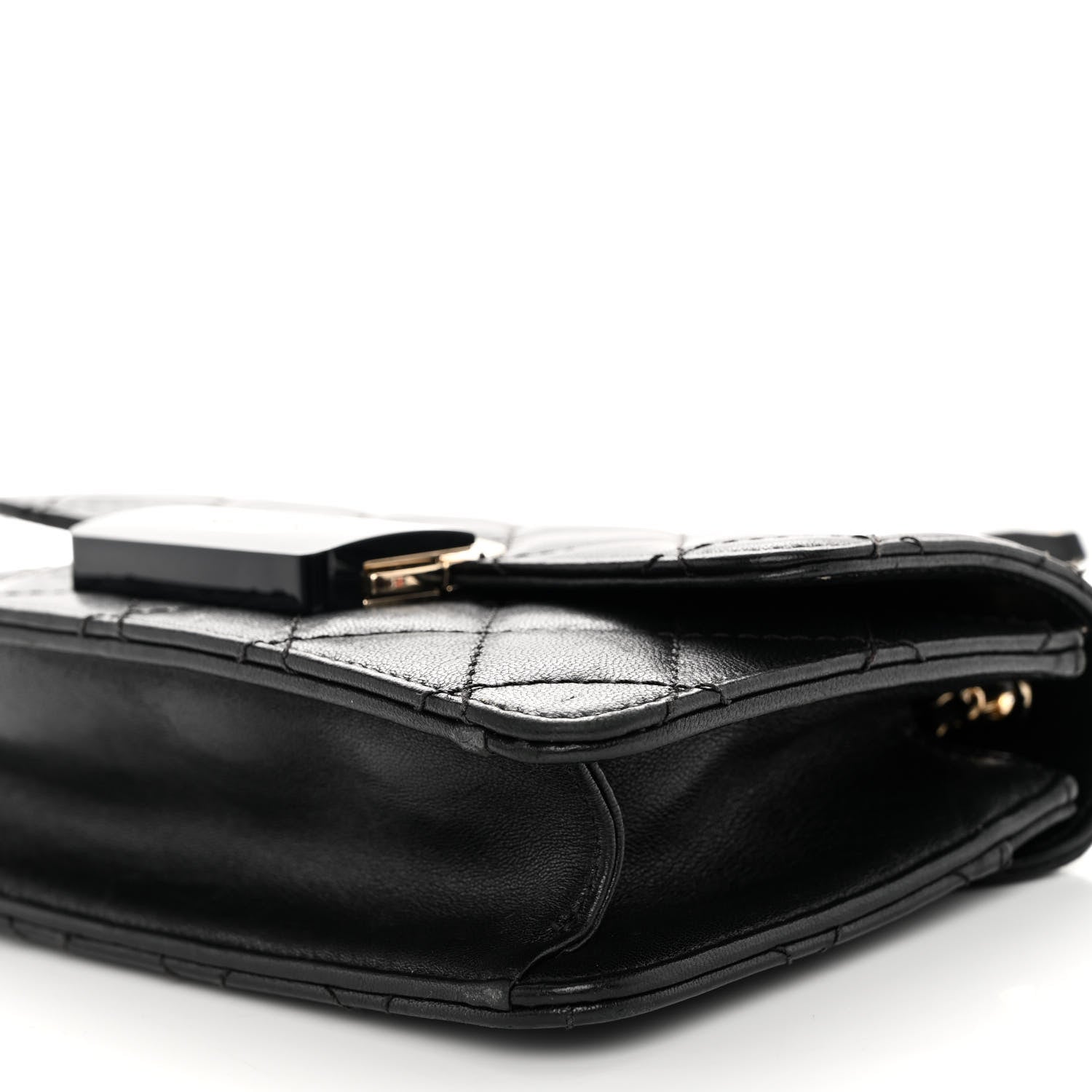 Chanel Sheepskin Quilted Mini Beauty Lock Flap Black 10 of 12