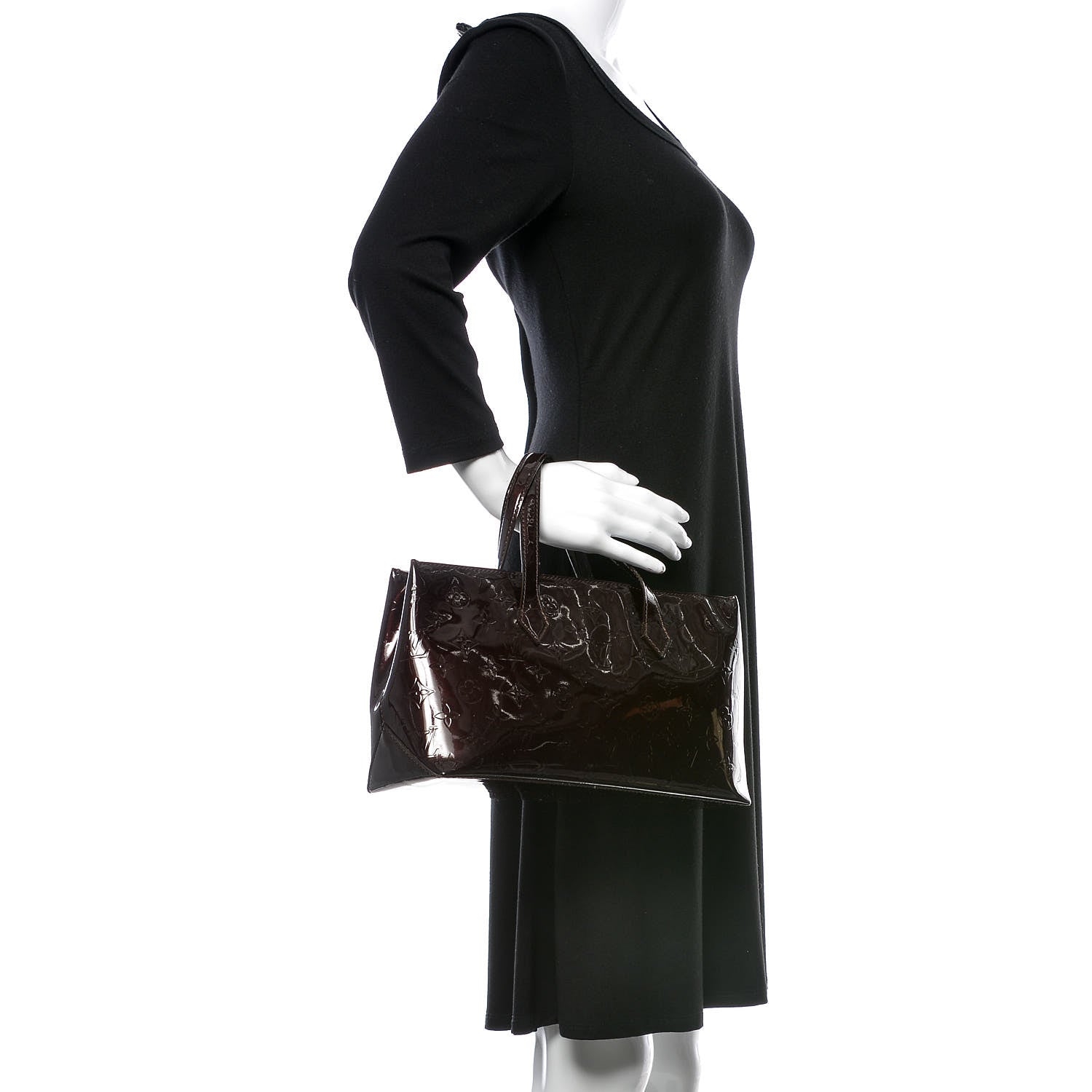 Louis Vuitton Vernis Wilshire PM Amarante 2 of 8