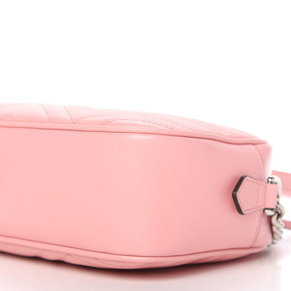 Gucci Calfskin Matelasse Small GG Marmont Chain Shoulder Bag Wild Rose 7 of 11