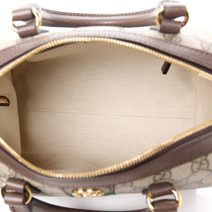 Gucci GG Supreme Monogram Web Small Ophidia Top Handle Bag Beige Ebony 5 of 11