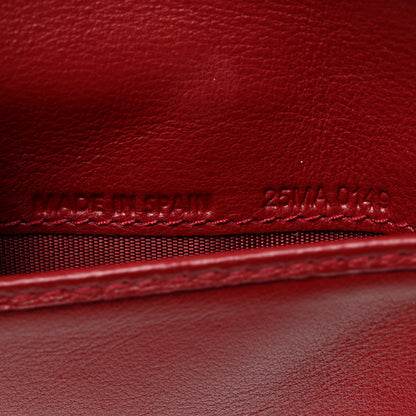 Christian Dior Patent Cannage Mini Lady Dior Wallet Cherry Red 7 of 8