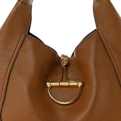Gucci Grained Calfskin Softbit Maxi Shoulder Bag Brown 9 of 11
